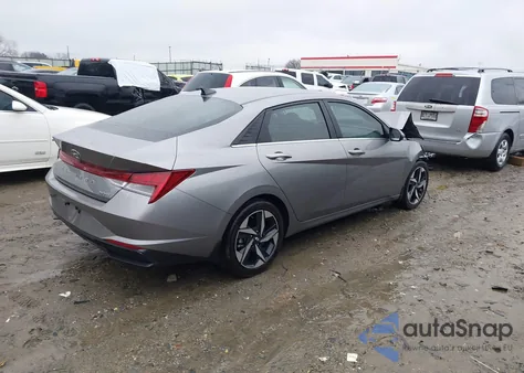 2023 Hyundai Elantra Hybrid Limited from USA, damaged, VIN KMHLN4AJ3PU070846